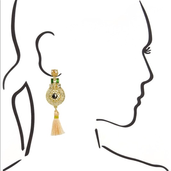 Rhinestone earrings - Picture 2 of 2